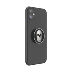 PopSockets Enamel Cranium -PopSockets Soldes QRX Enamel Cranium 04 Device Black Collapsed