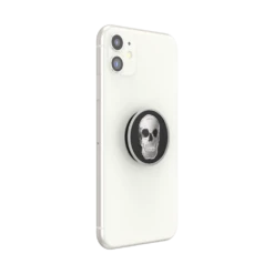 PopSockets Enamel Cranium -PopSockets Soldes QRX Enamel Cranium 06 Device White Collapsed