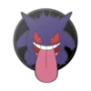 PopSockets Pokémon — Enamel Glow In The Dark Gengar Night Shade -PopSockets Soldes QRX Enamel Gengar Night Shade 01 Front