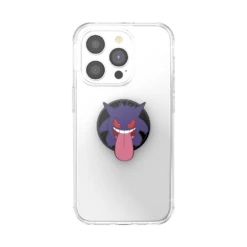 PopSockets Pokémon — Enamel Glow In The Dark Gengar Night Shade -PopSockets Soldes QRX Enamel Gengar Night Shade 01 Front Device
