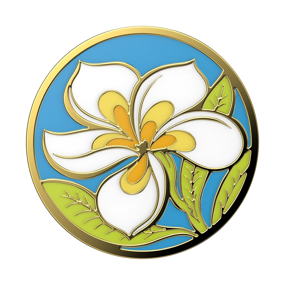 PopSockets Enamel Plumeria 3 PopSockets Enamel Plumeria