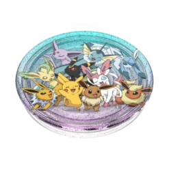 PopSockets Pokémon — Glitter Translucent Evolution Party -PopSockets Soldes QRX Glitter Translucent Evolution Party 02 Collapsed