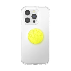 PopSockets Neon Jolt Yellow Smiley Melt -PopSockets Soldes QRX Neon Jolt Smiley Melt Spot Gloss 01 Front Device