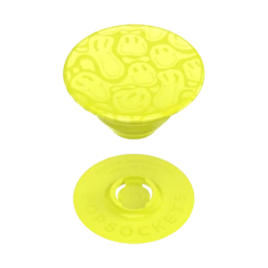 PopSockets Neon Jolt Yellow Smiley Melt -PopSockets Soldes QRX Neon Jolt Smiley Melt Spot Gloss 06 Swap