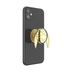 PopSockets Harry Potter — Enamel Golden Snitch -PopSockets Soldes QRX Puffy Enamel Golden Snitch 05 Device Black Expanded