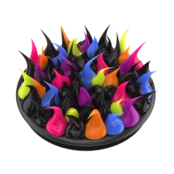 PopSockets Spiky Black Goo -PopSockets Soldes QRX Spiky Black Goo 02 Collapsed