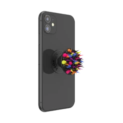 PopSockets Spiky Black Goo -PopSockets Soldes QRX Spiky Black Goo 05 Device Black Expanded