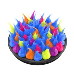 PopSockets Spiky Electric Blue 14 PopSockets Spiky Electric Blue -PopSockets Soldes QRX Spiky Electric Blue 02 Collapsed