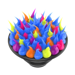 PopSockets Spiky Electric Blue 21 PopSockets Spiky Electric Blue -PopSockets Soldes QRX Spiky Electric Blue 08 Top Only