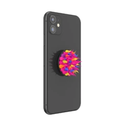 PopSockets Spiky Pink Acid 16 PopSockets Spiky Pink Acid -PopSockets Soldes QRX Spiky Pink20Acid 04 Device Black Collapsed