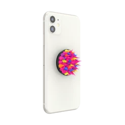 PopSockets Spiky Pink Acid 19 PopSockets Spiky Pink Acid -PopSockets Soldes QRX Spiky Pink20Acid 06 Device White Collapsed