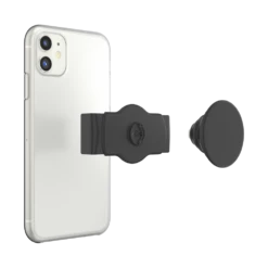 PopSockets PopGrip Slide Stretch Black With Square Edges -PopSockets Soldes Slide OSFM Black 05 Detached Device