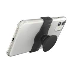 PopSockets PopGrip Slide Stretch Black With Square Edges -PopSockets Soldes Slide OSFM Black 07 Landscape Device