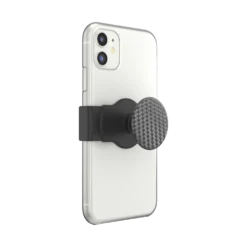 PopSockets PopGrip Slide Stretch Carbonite Weave On Black With Square Edges -PopSockets Soldes Slide OSFM Carbonite Weave Black 04B 34 Expanded Device