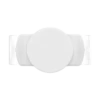 PopSockets PopGrip Slide Stretch White With Square Edges -PopSockets Soldes Slide OSFM White 01B Front Collapsed