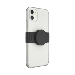 PopSockets PopGrip Slide Stretch Black With Rounded Edges -PopSockets Soldes Slide Stretch Black 03B 34 Collapsed Device