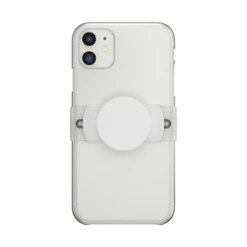 PopSockets PopGrip Slide Stretch White With Rounded Edges -PopSockets Soldes Slide Stretch White 01C Front Device