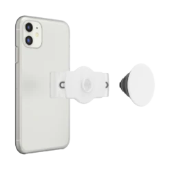 PopSockets PopGrip Slide Stretch White With Rounded Edges -PopSockets Soldes Slide Stretch White 05 Detached Device