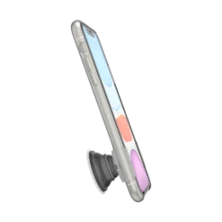 PopSockets PopGrip Slide Stretch White With Rounded Edges -PopSockets Soldes Slide Stretch White 06 Portrait Device