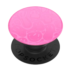 PopSockets Smiley Melt -PopSockets Soldes Spot Gloss Pink Smiley Melt BK 03 Expanded
