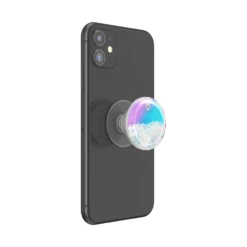 PopSockets Tidepool Bubble Blue -PopSockets Soldes Tidepool Blue Bubbles 05 Device Black Expanded