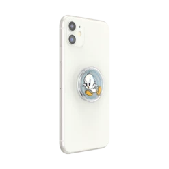 PopSockets Glitter Translucent Fly, Tweety! -PopSockets Soldes Translucent Fly Tweety Gloss 06 Device White Collapsed