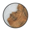 PopSockets Wood Resin Pearl -PopSockets Soldes Wood Resin Pearl White 01 Top View