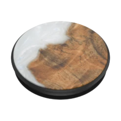 PopSockets Wood Resin Pearl 13 PopSockets Wood Resin Pearl -PopSockets Soldes Wood Resin Pearl White 03 Collapsed