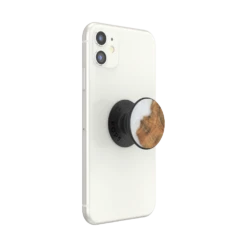 PopSockets Wood Resin Pearl 17 PopSockets Wood Resin Pearl -PopSockets Soldes Wood Resin Pearl White 07 Device White Expanded