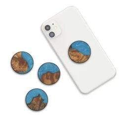 PopSockets Wood Resin Tropical -PopSockets Soldes Wood Resin Tropical Blue 13 Varients